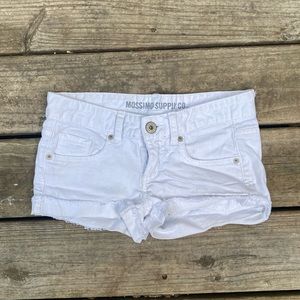 White Jean Shorts